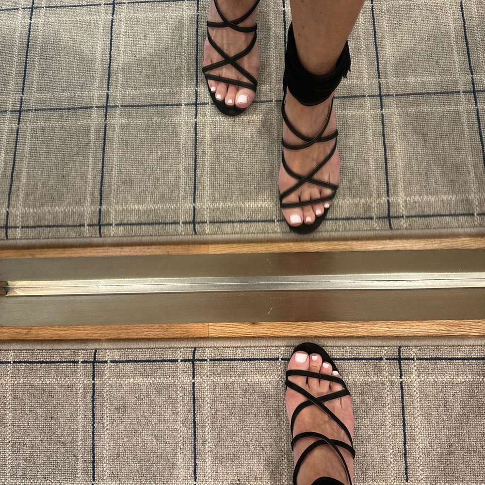 Jeffrey Campbell Black Strappy Sandals
